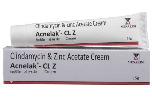 Acnelak-CLZ Cream (Clindamycin/Zinc acetate )