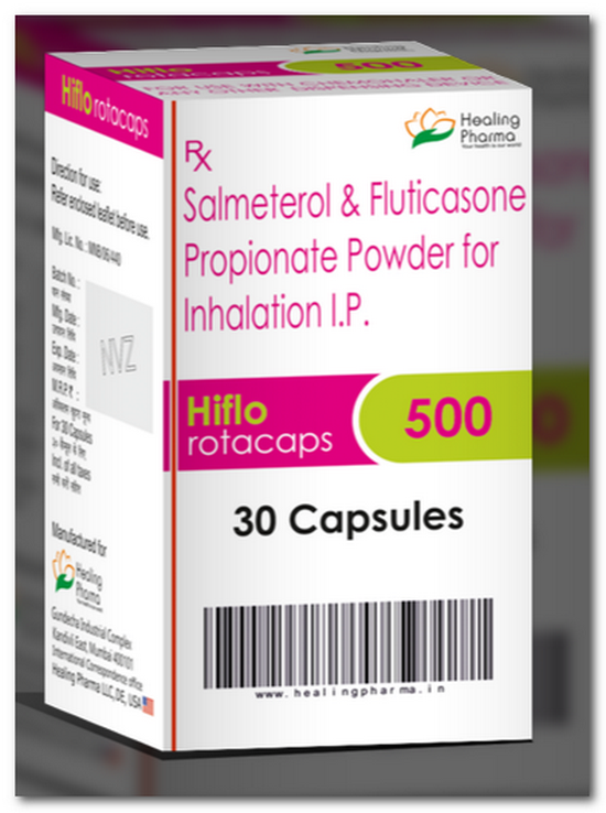 Hiflo Rotacaps 500 Mcg (Salmeterol/Fluticasone)