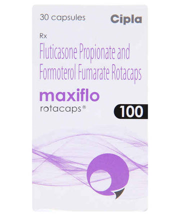 Maxiflo Rotacaps 100 Mcg (Fluticasone/Formoterol)