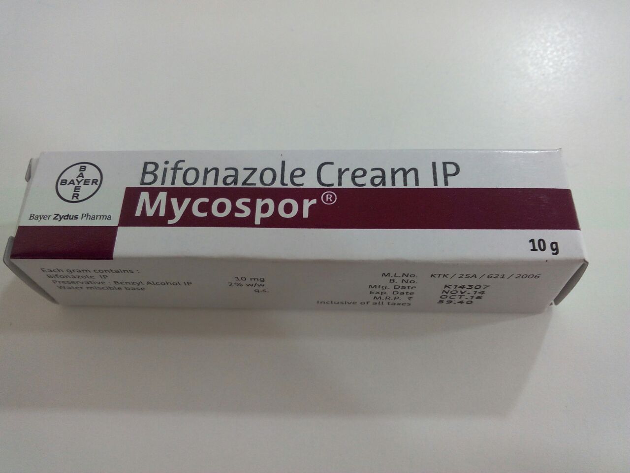 Mycospor Cream (Bifonazole)